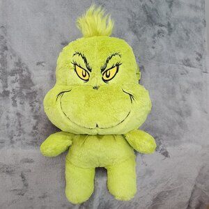 Grinch 16" Plush Backpack Dr. Seuss Green Holiday Christmas Cosplay Costume NEW